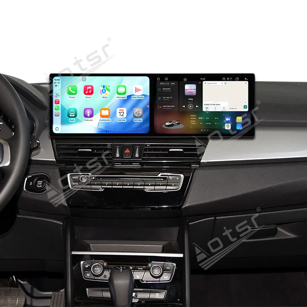 Dual 9.1 Inch Android 15 CarPlay Radio For BMW 2 Series Touring 2013-2019 Touch Screen Multimedia Player Car GPS Navigation Head