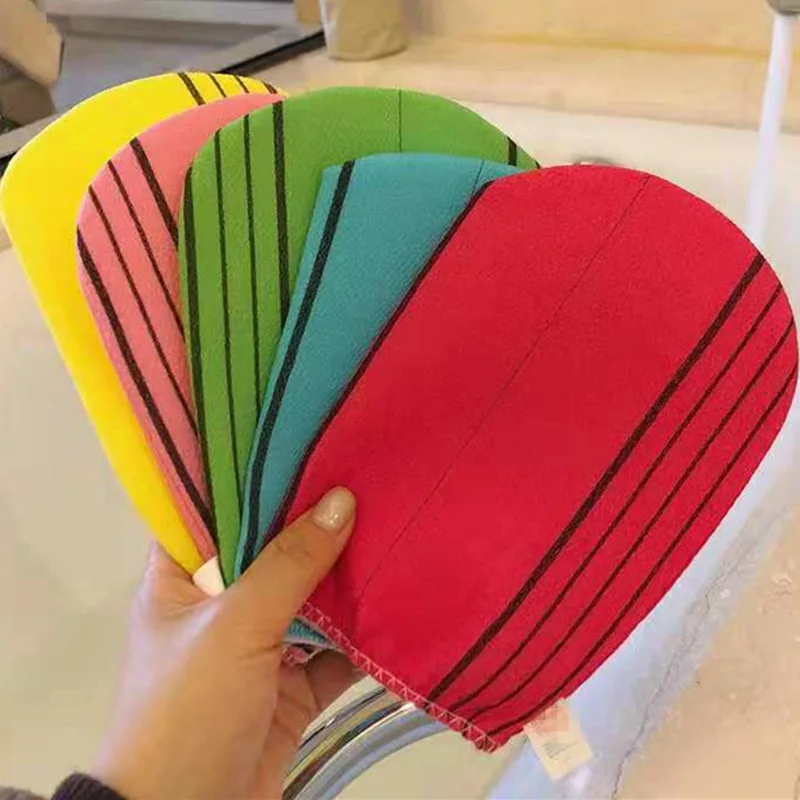 10Pcs  Free shipping italy towel korea glove viscose scrub mitt body scrub glove kessa mitt exfoliating tan glove