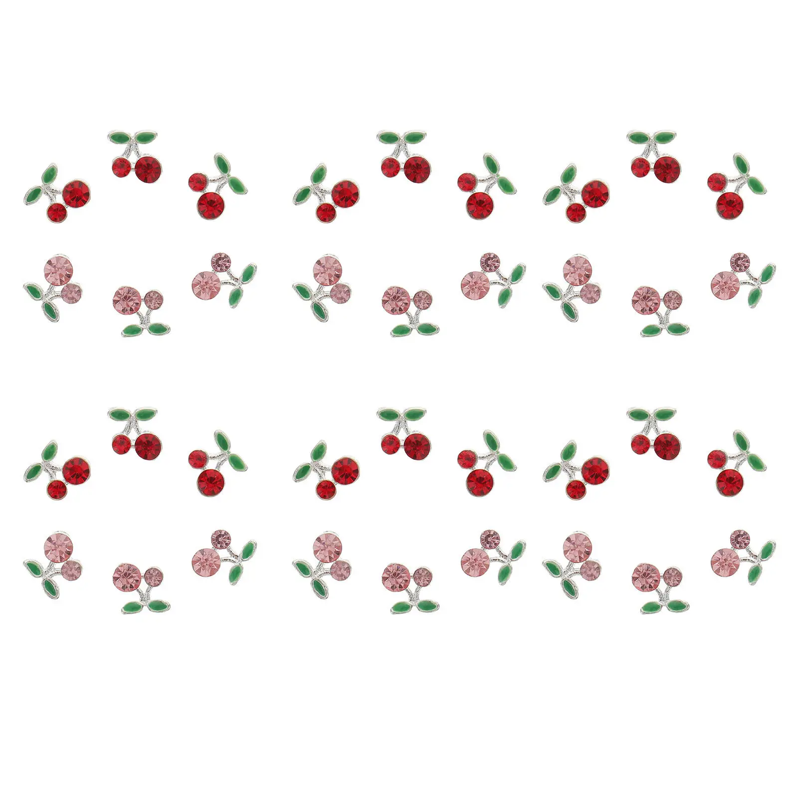 

36Pcs Cherry Nail Art Charms 3D Nail Jewelry Decorations for DIY Manicure Professional Use Christmas Wedding Birthday Party
