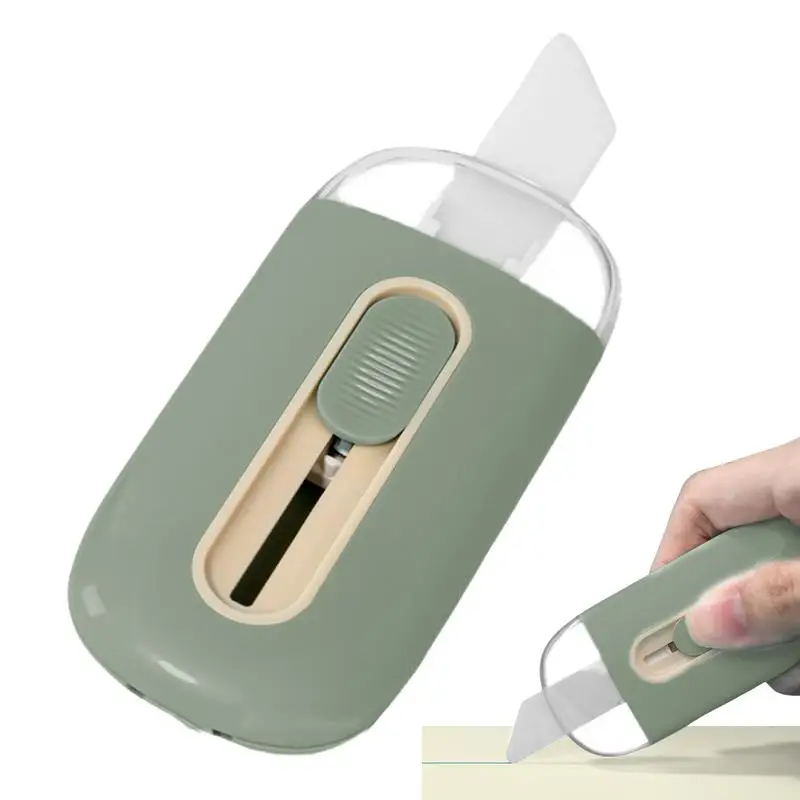 Bloqueio automático portátil Letter Opener Tool, abridor de caixa do pacote, Art Cutter & Wrap Box Cutters, resistente