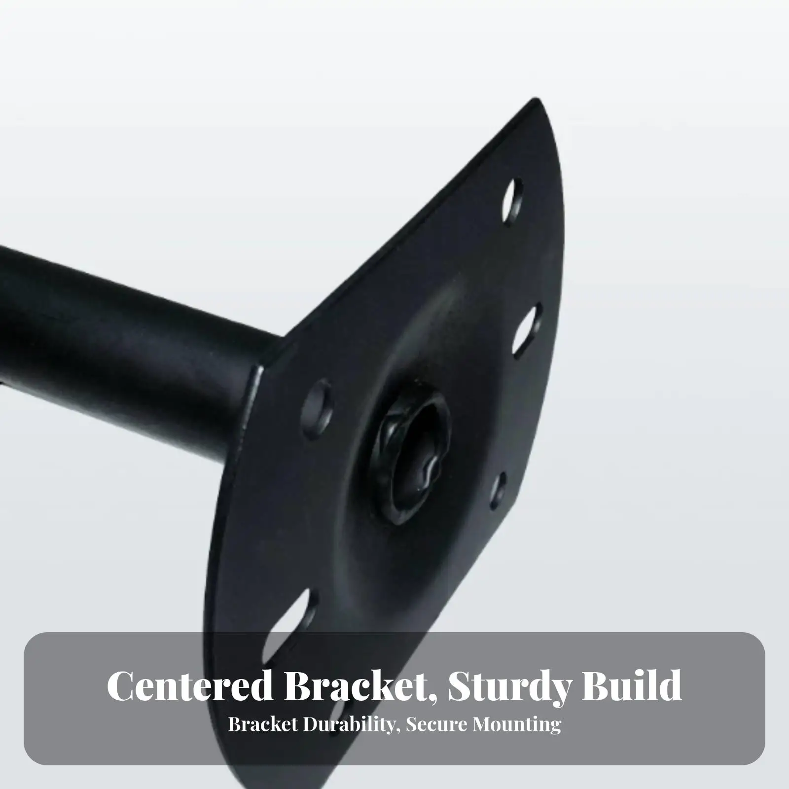Black Metal Wall Mount Bracket for Heavy Speakers Articulating Arm 180 Degree Tilt 360 Rotation Home Theater Audio Support