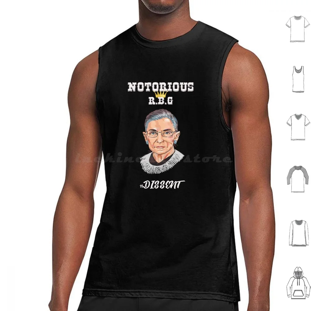 Notorious Rbg Ruth Bader Ginsburg Dissent Feminist Gift Tank Tops Vest Sleeveless Court Feminist Political Notorious Rbg Equal