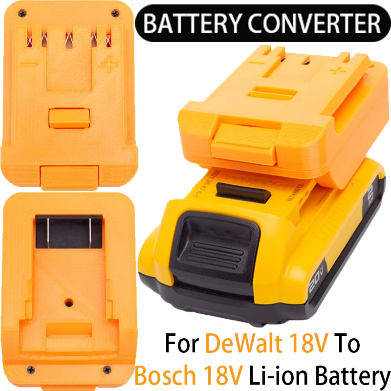 

Battery Adapter for Bosch 18V Li-Ion Tools Converter to DeWalt 18/20V LI-Ion Battery Adapter Power Tool Accessories