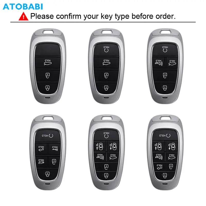 Car Key Cover Remote Fobs Case Bag Auto Accessory For Hyundai 2022 2023 Santa Fe Tucson Sonata Staria Nexo Ioniq Azera Palisade