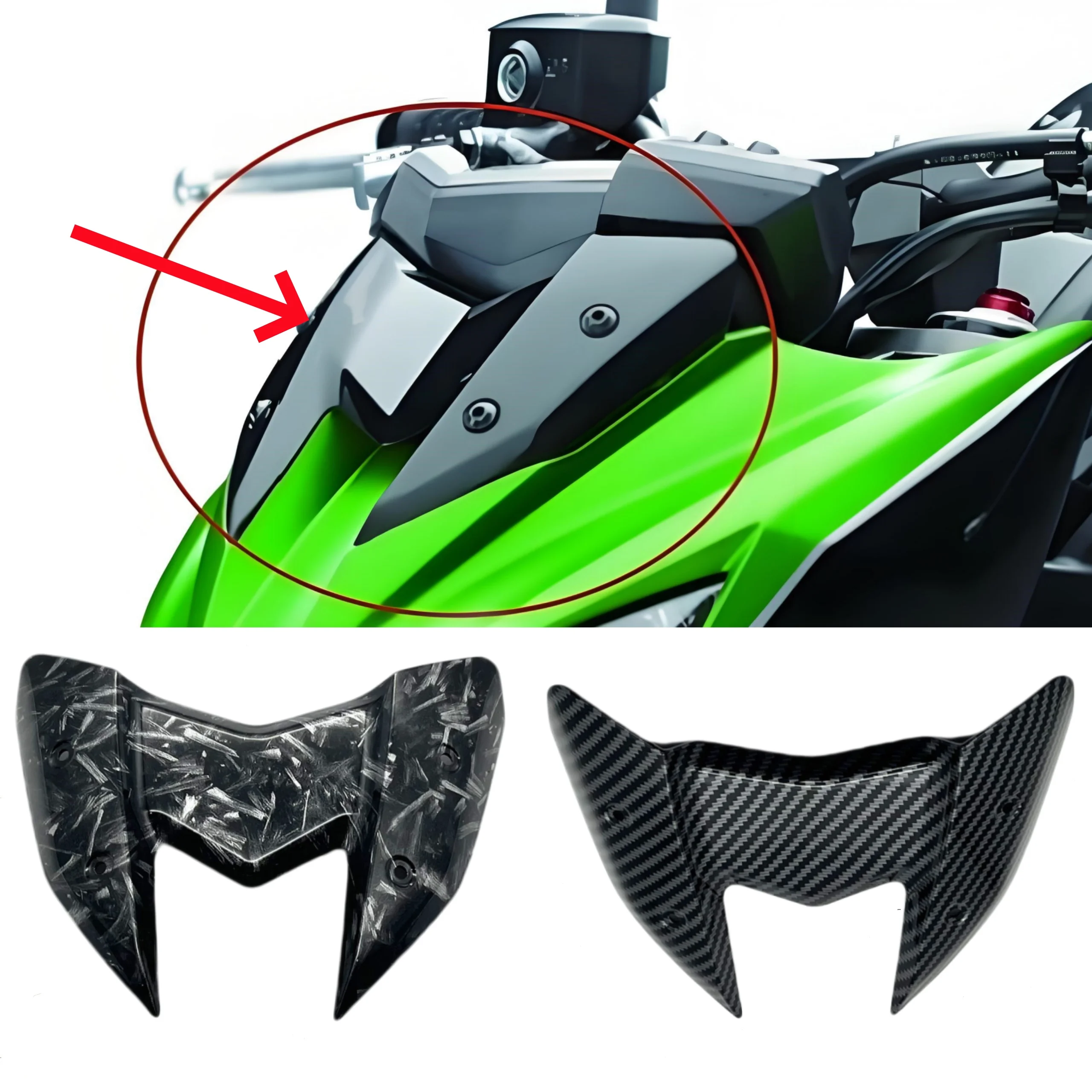 

for Kawasaki Z800 z800 2013 2014 2015 2016 2017 motorcycle headlight small windshield fairing body decoration shell accessories