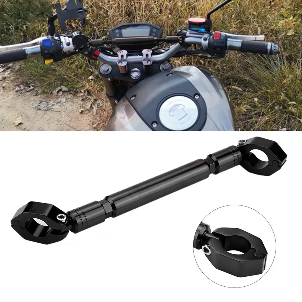 Aluminum Alloy Handlebar Brace No rusting Adjustable Balance Bar Anti-Vibration Suitable for 22-25mm Handlebar Cross bar