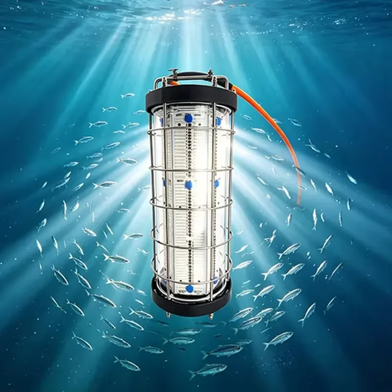 2000W 3000W Power Diving Fishing Light IP68 Waterproof Deep Water Fish Lure Light Suitable for Night Fishing of Tuna Salmon