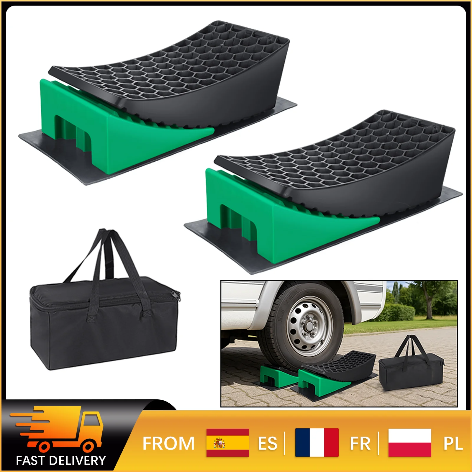 CALZOS DE NIVELACION PARA FURGONETA CAMPER O CARAVANA