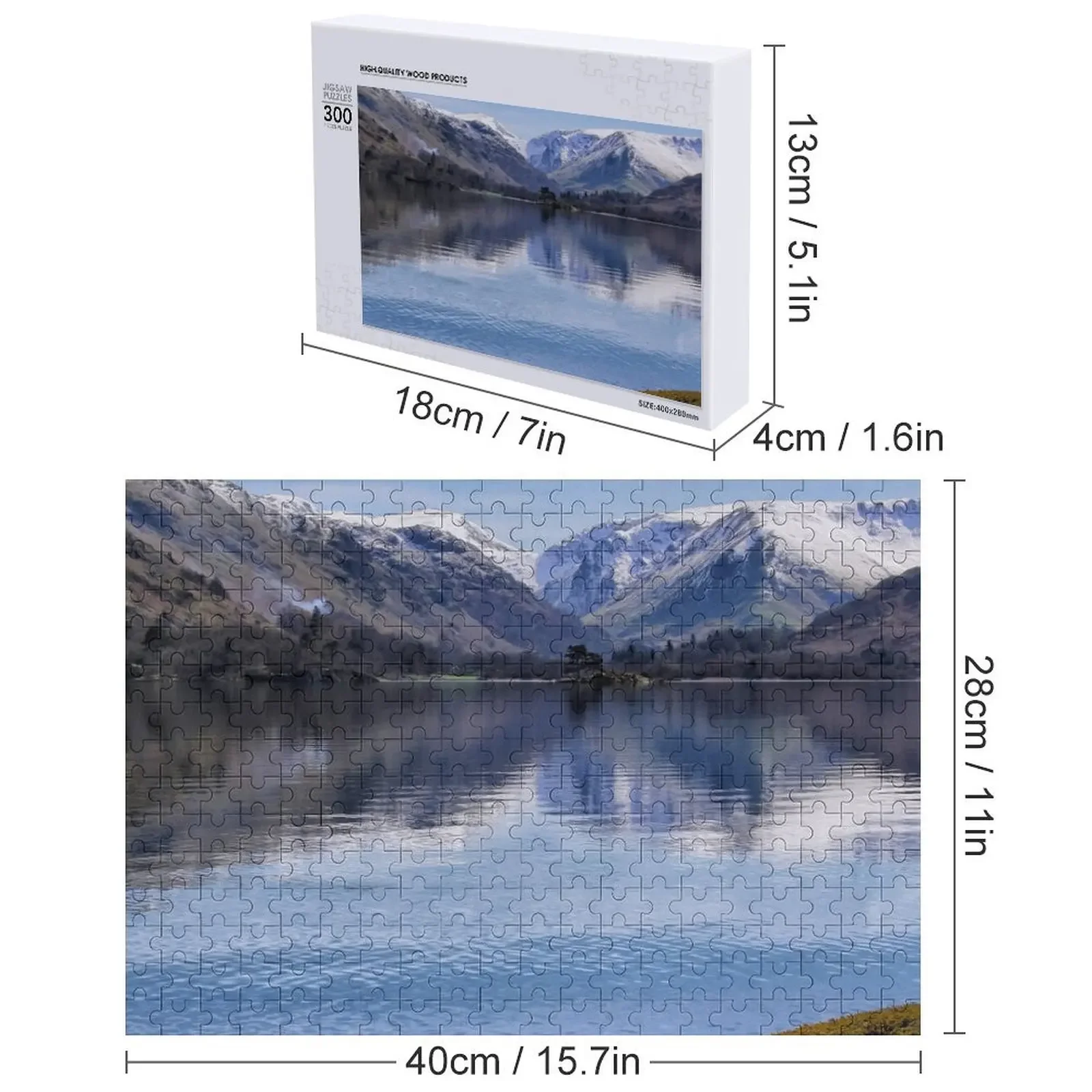 Ullswater, Region Jeziora. Puzzle z Wielkiej Brytanii, personalizowane, zabawka dla dzieci, prezent na zamówienie.