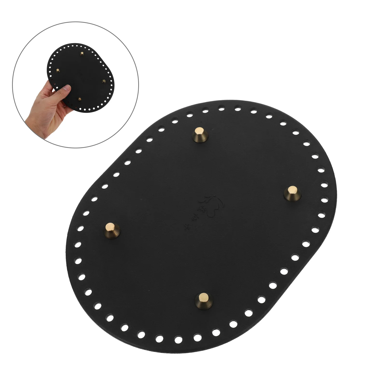 

2 Pcs Imitation Bottom Bag Making Materials Bottoms for Tote Accessories DIY Kit Bags Crochet