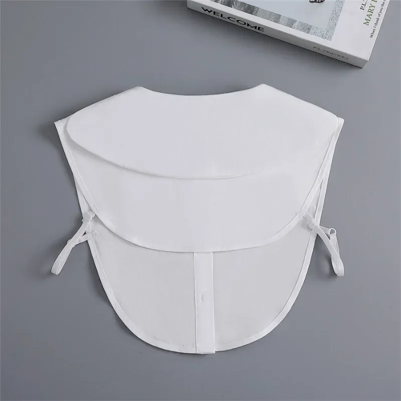 花びら襟フェイクカラー女の子女性用かわいい白綿シャツスタイル偽襟衣類取り外し可能な襟装飾