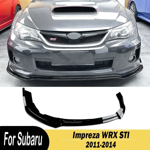 Difusor de parachoques delantero de coche, kit de carrocería para Subaru Impreza WRX STI 2011, 2012, 2013, 2014, 3 piezas