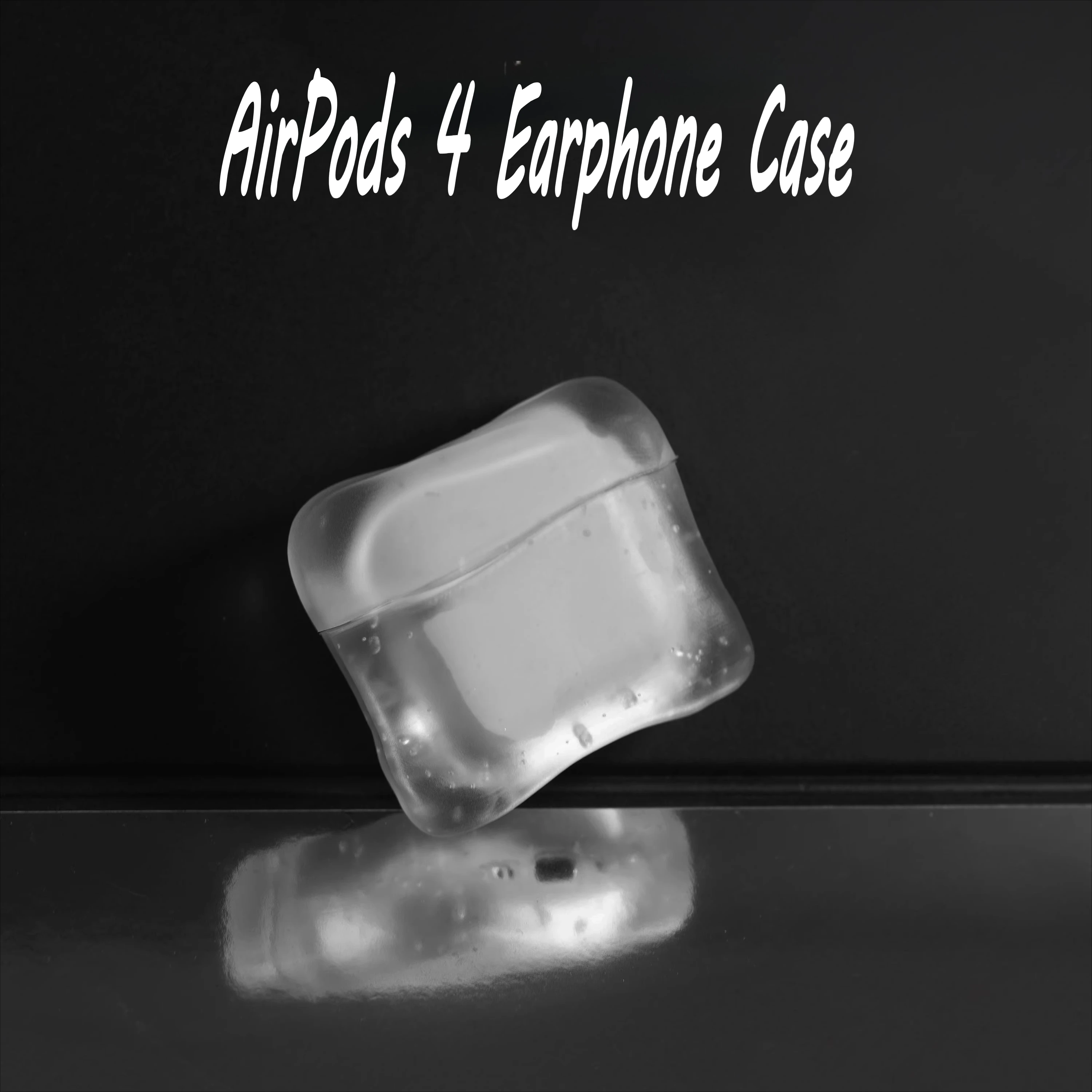 

Earphone Case Decoration Silicone Frosted Ice Crystals Design Custom Soft Protective Case for Airpods 4 Accessories Y2K Gift