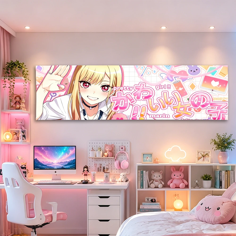 My Dress-Up Darling Marin Kitagawa Tapestry, Anime Wall Hanging