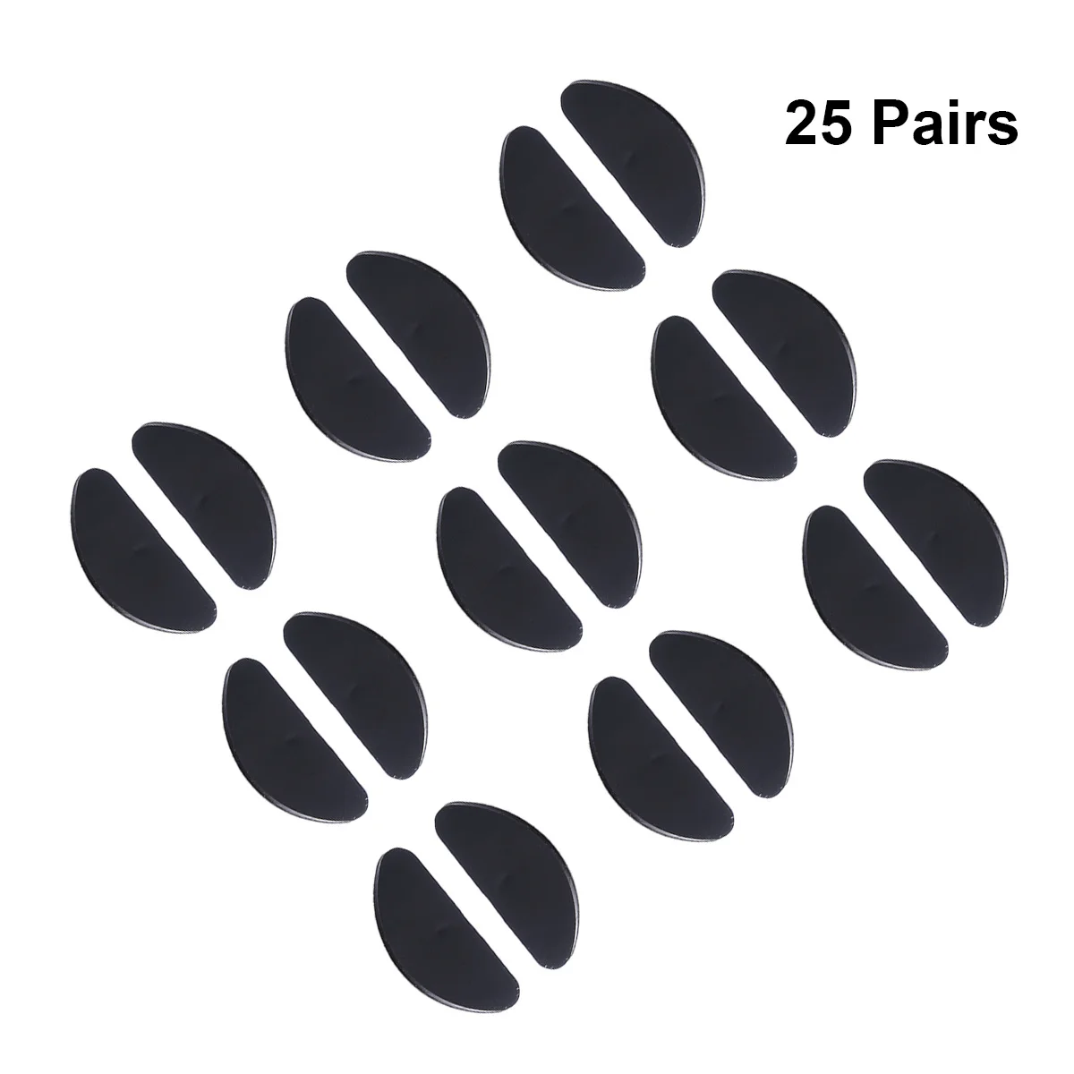 

25Pairs Premium Silicone Nose Pads Anti-Slip Eyewear Accessories for Nearsighted Groups Gift Choice Friends Family