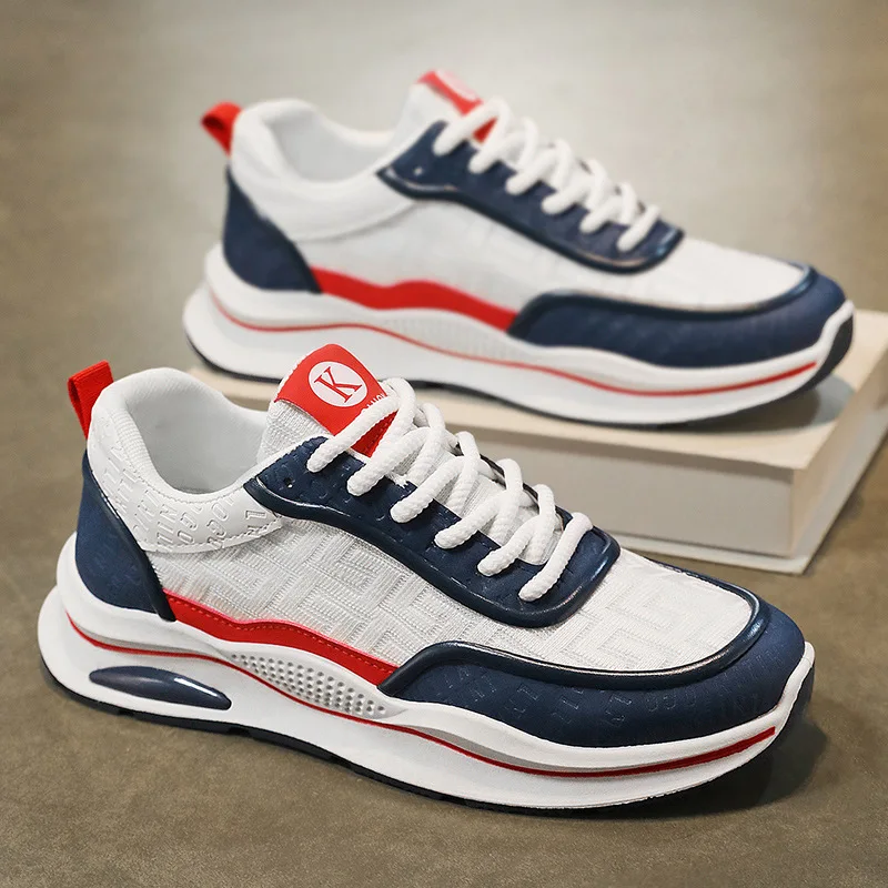 

New Men Sports Shoes Trend Versatile Breathable Running Shoe Mesh Platform Shoes for Men Outdoor Casual Sneakers Tenis Masculino