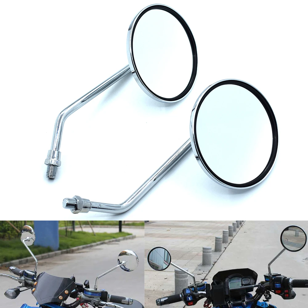 Universal Motorcycle Back Side Mirrors 10mm Motorbike Rear View Mirror for BMW F800GS F800R F800GT F800ST F800S F700GS F650GS