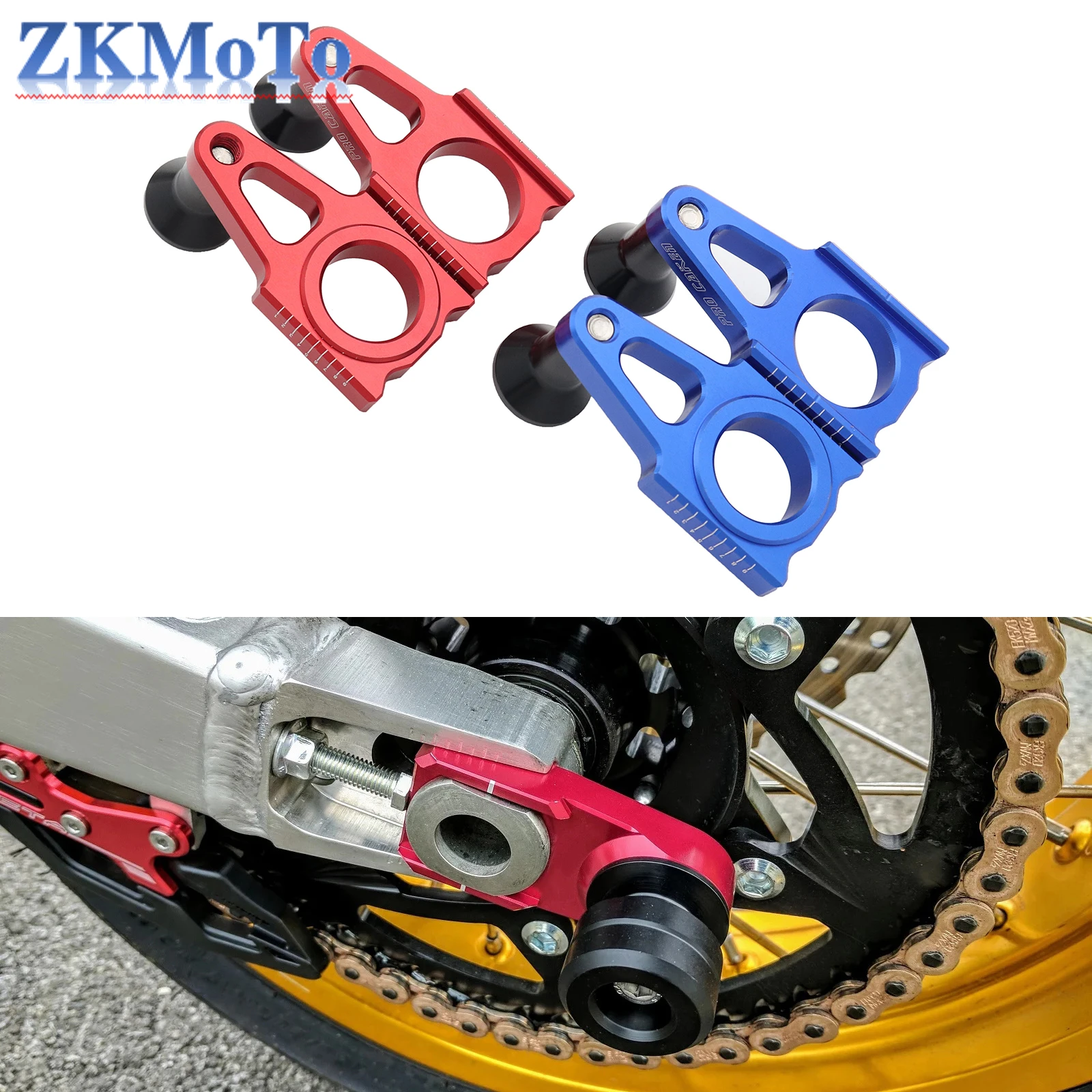 CNC Rear Chain Regulator For Honda CR125 CR250 CRF250R CRF250X CRF250RX CRF450R CRF450X CRF450L CRF450RX 2002-2020 Motorcycle