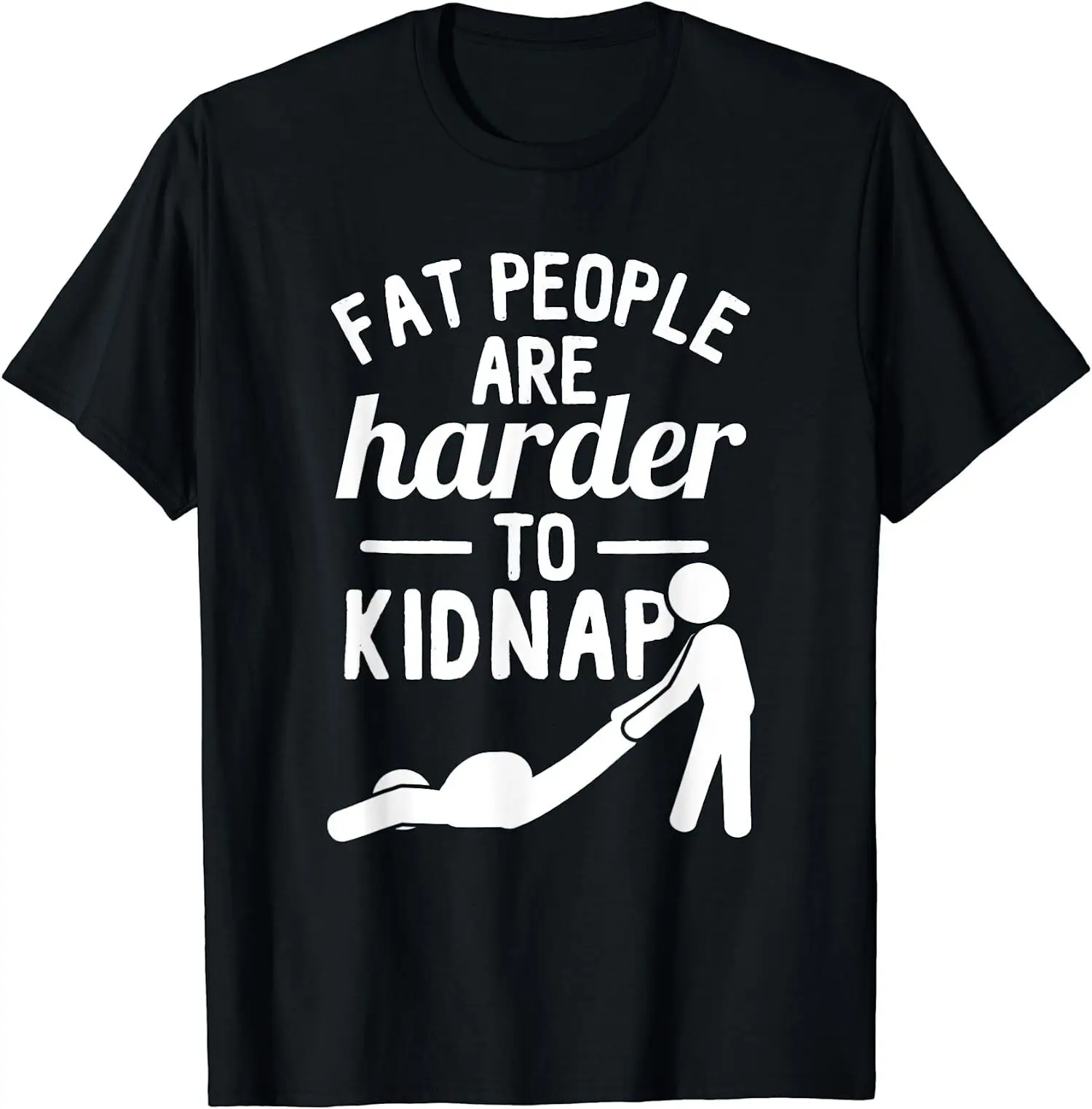 Саркастические толстые люди труднее повезти Забавный подарок футболка унисекс