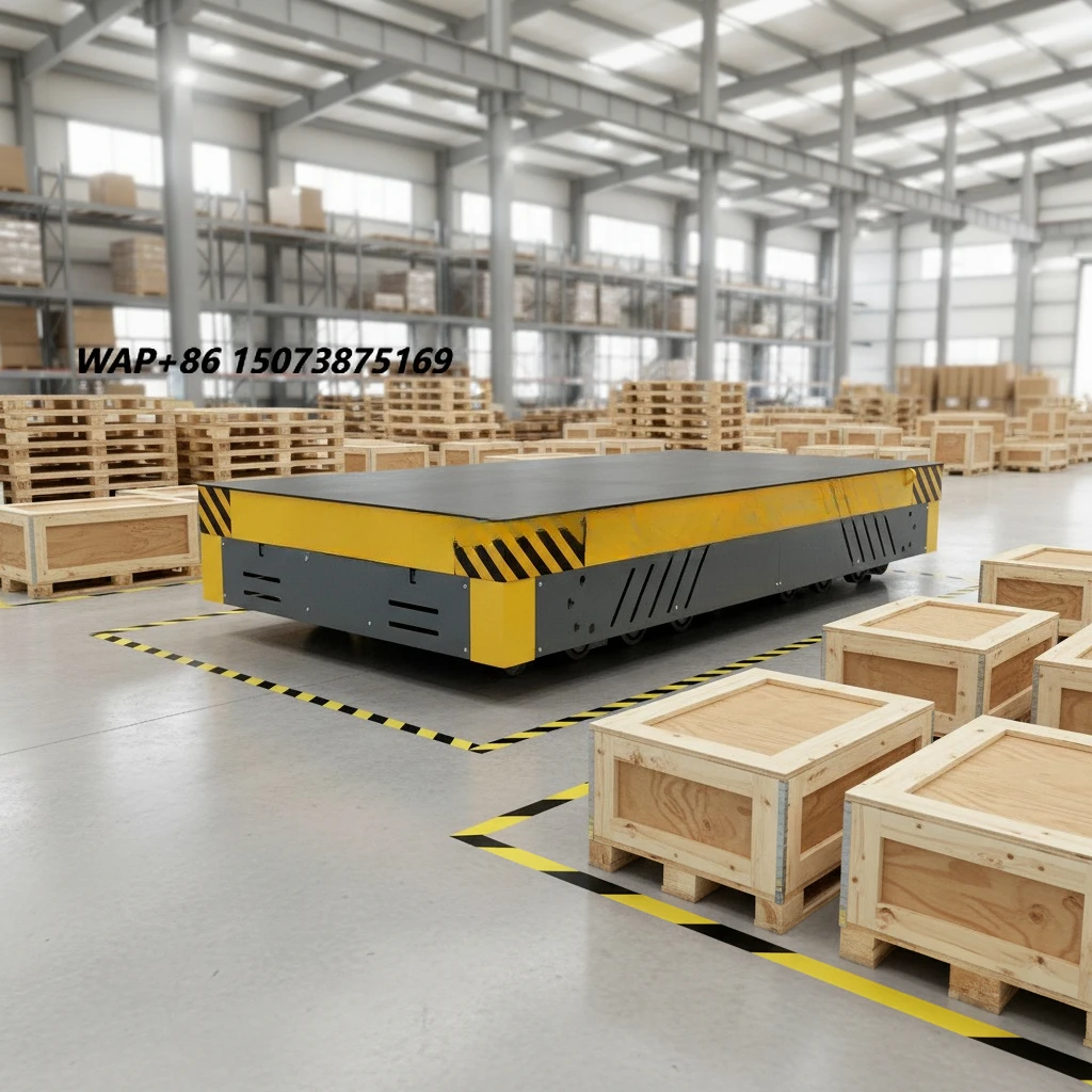 New Multi-Ton AGV Driverless Battery-Powered Guidance Transport Robot Trackless Electric Flatbed Steel Support Heavy Loads