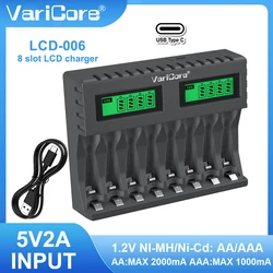 VariCore LCD-006 Intelligent Rechargeable Battery Charger for 1.2V Ni-MH Ni-CD AA AAA battery