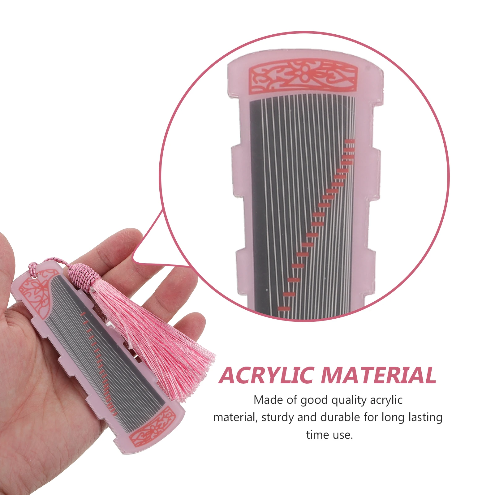 

2pcs Exquisite Acrylic Nail Storage Boards Lightweight Durable Guzheng Picks Holder Pipa Nail Storage Device Practical Stringed