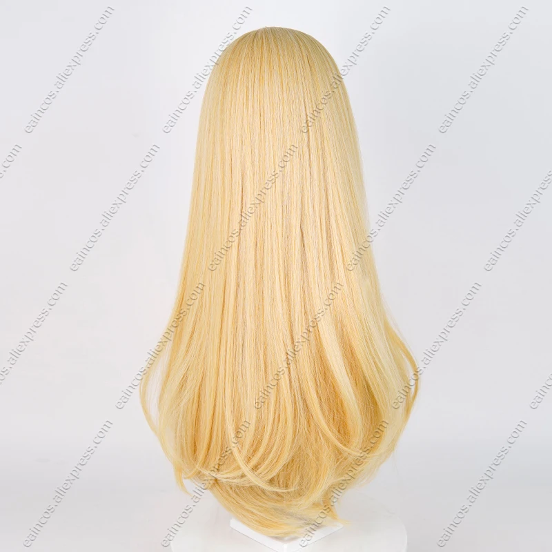 IDV Little Girl Cosplay Wig 80cm Long Blonde Mixed Color Wigs Heat Resistant Synthetic Hair