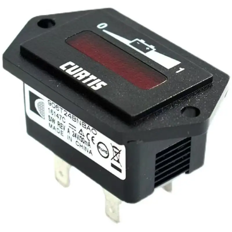 

24V 48V Golf Cart Battery Gauge Original Curtis 906 906T24BNBAO 906T48HNDAO Indicator Battery Hour Meter Monitor Pallet Truck