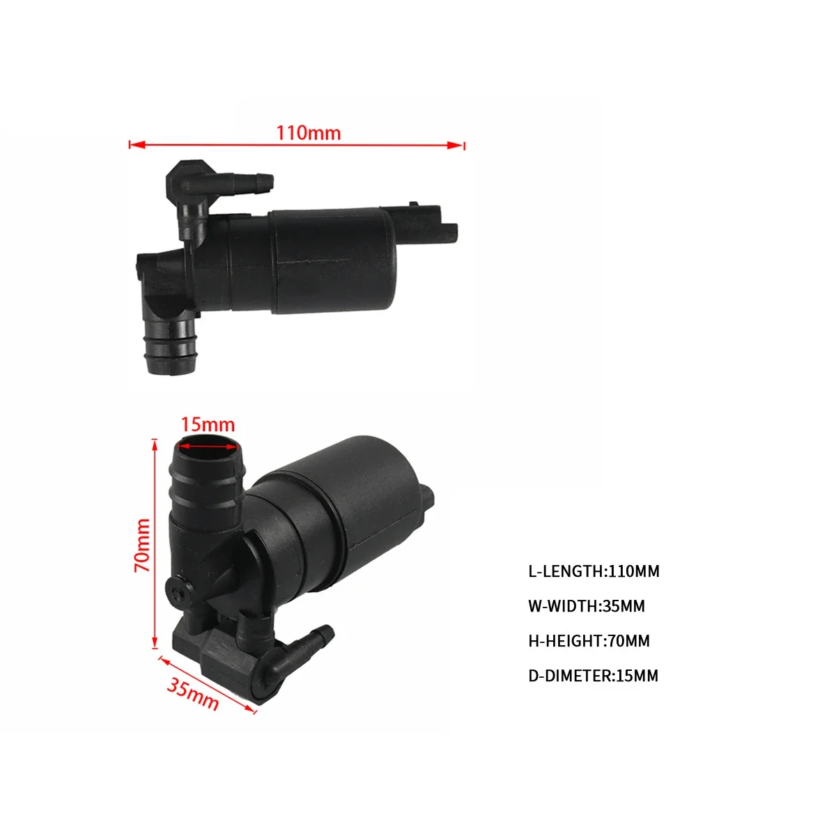 WINDSCREEN WASHER PUMP FOR VARIOUS MODELS for RENAULT & DACIA AWP16