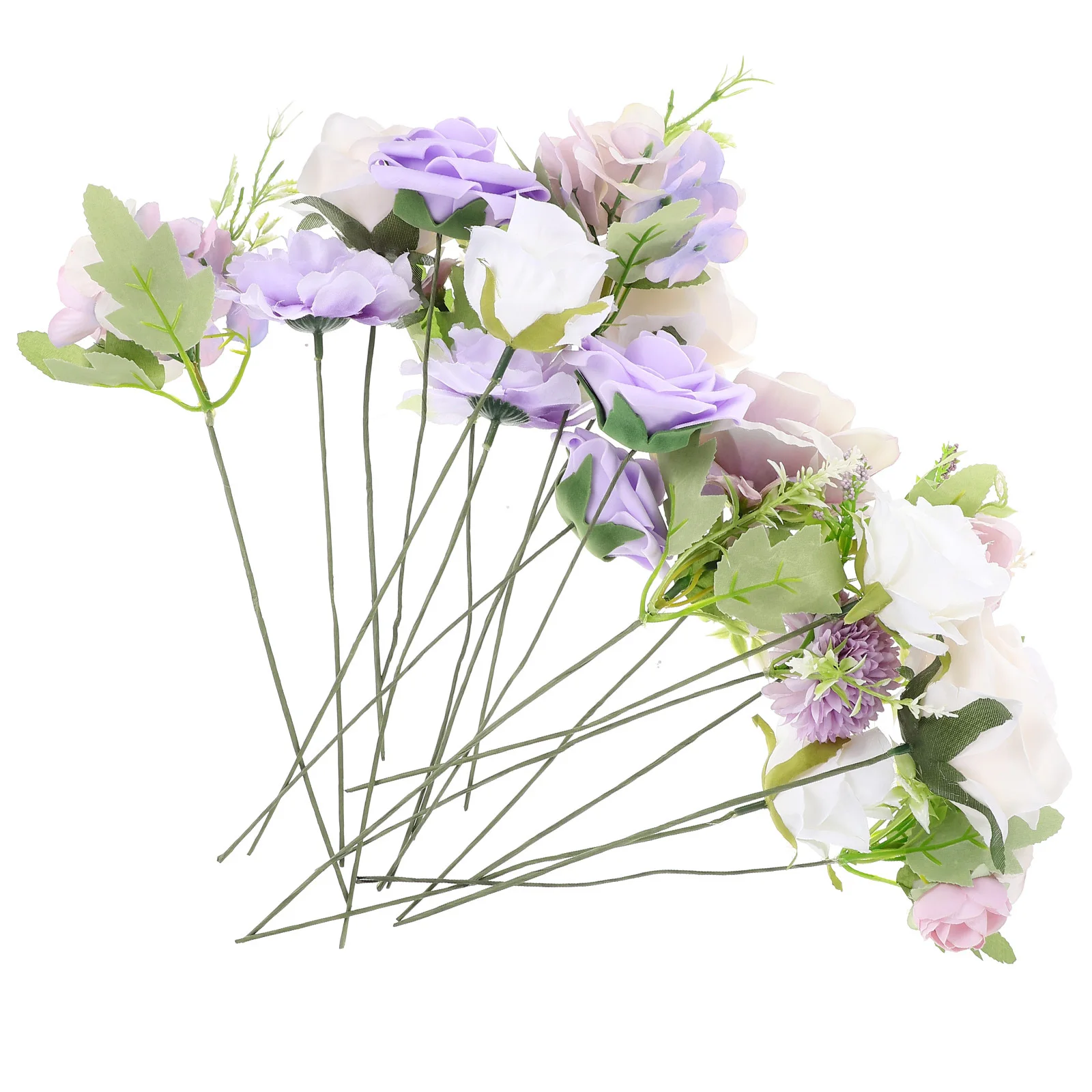

1 Box Artificial Flower Gift Set Wedding Bridal Bouquet Diy Bridesmaid Wrist Corsage Decor Valentine'S Day Romantic Fake Flower