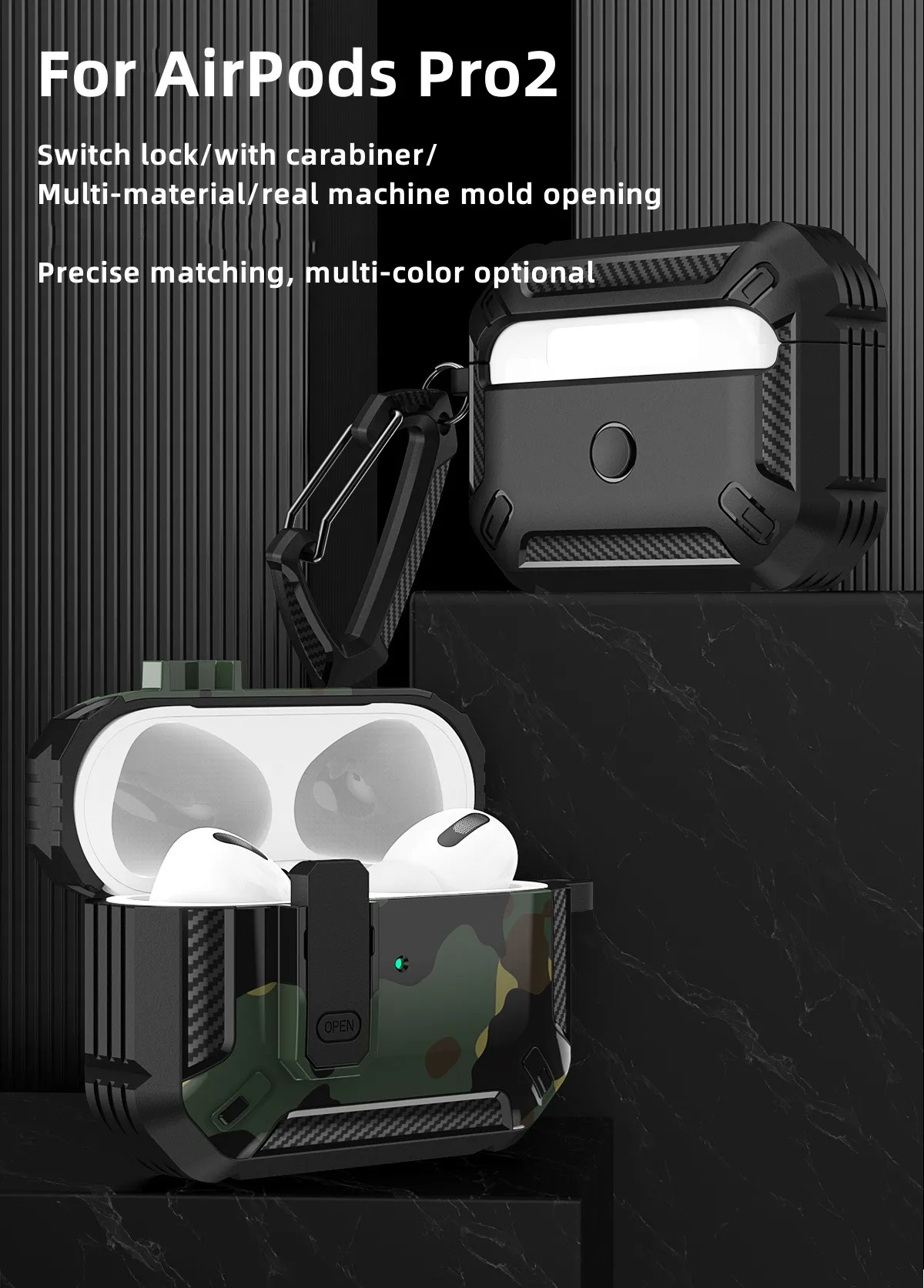 2023 für Airpods Pro 2 Bluetooth-Kopfhörer schutzhülle Anti-Fall stoß feste All-Inclusive-Hartschalen-Airpods 3-Generation-Hülle