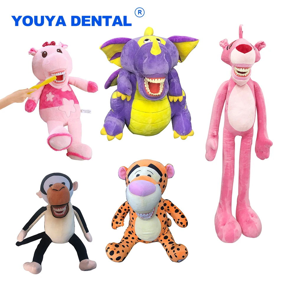 Kids Dental Gifts Plush Dolls Cartoon Christmas Toys For Childrens Dentistry Dentist Learning Brushing Educational Soft Teaching