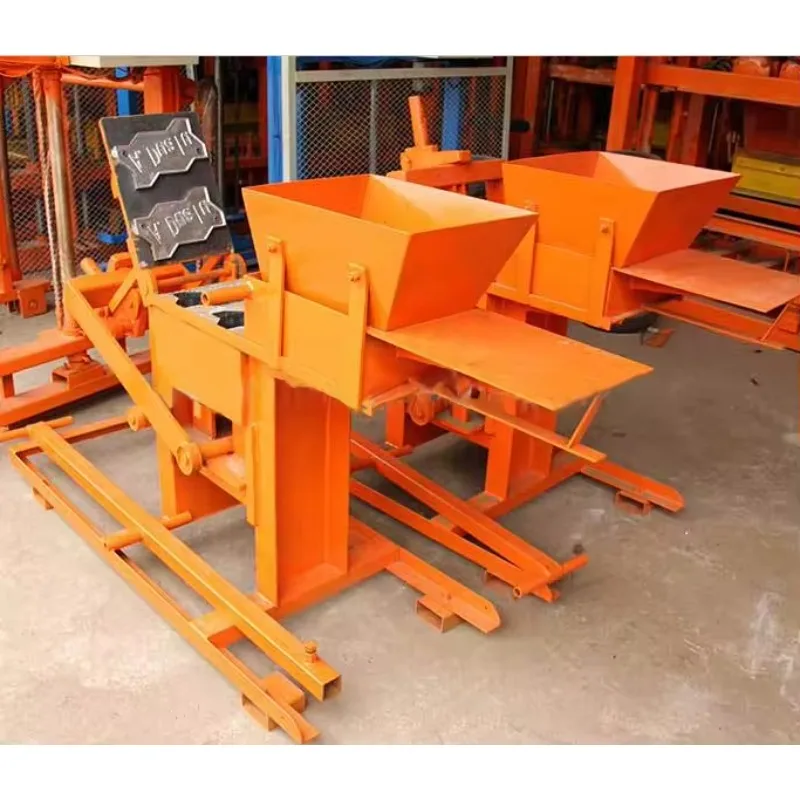 2-40 interlocking manual compressed earth clay brick price hand press brick making machine