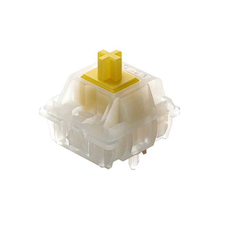 GATERON Milky Yellow Pro Single Layer Pin KS-3 X1 Lubrication Linear 5 Pin DIY Hotswap Gaming Mechanical Keyboard Switch