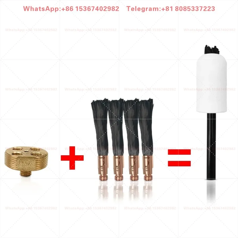 Non rinsing brush processor supply stainless steel welding cleaning machine electrolytic polishing machine