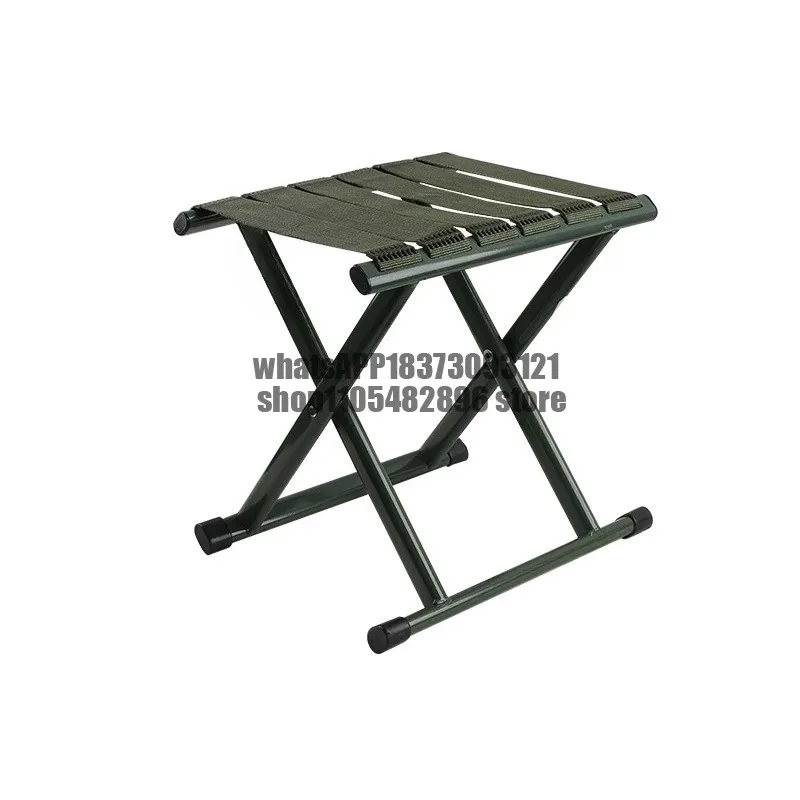 Folding Portable Mazar Thickened Round Tube Leisure Chair Outdoor, Seat Stool