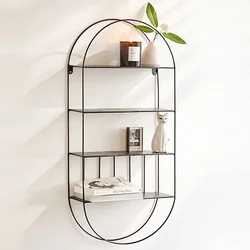 Modern Minimalist Wall Mounted Bookshelf Floating Shelf Stylish Living Room Decor Creative Organizer Storage Holder