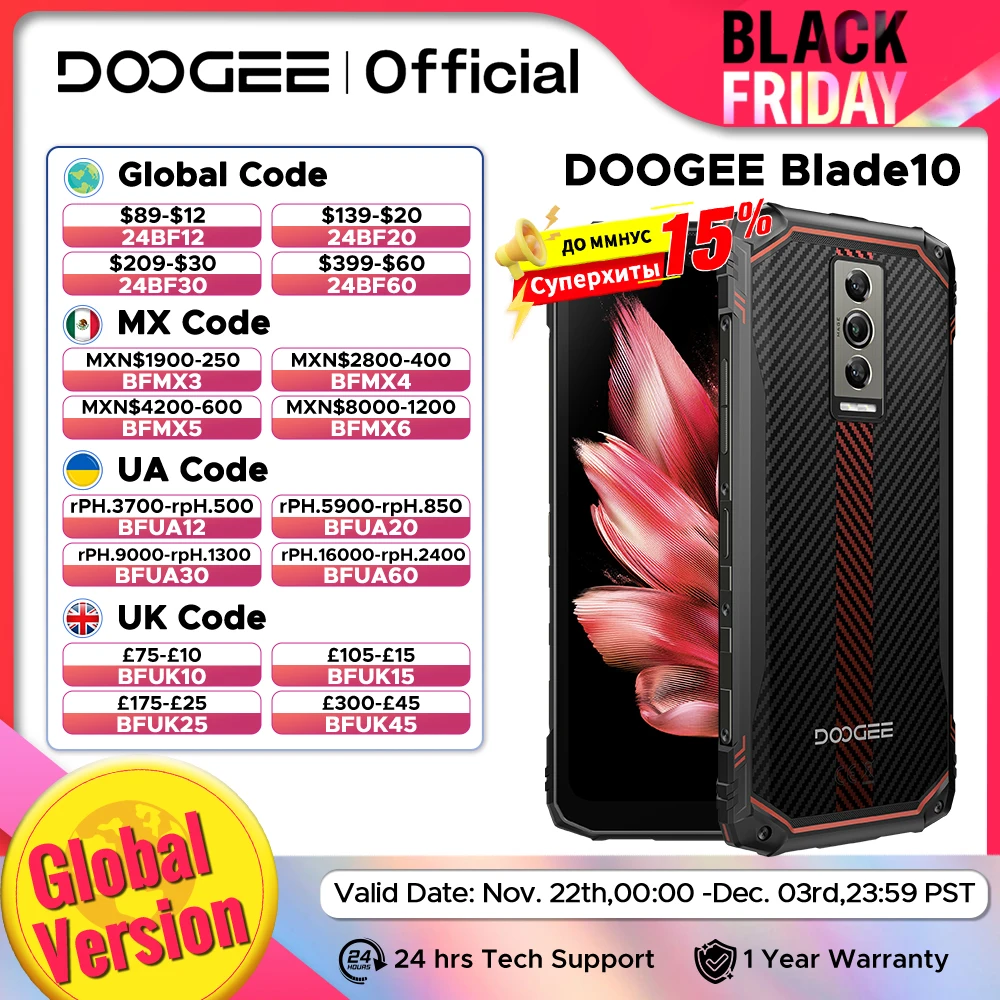 World Premiere DOOGEE Blade10 Rugged Phone 6.56