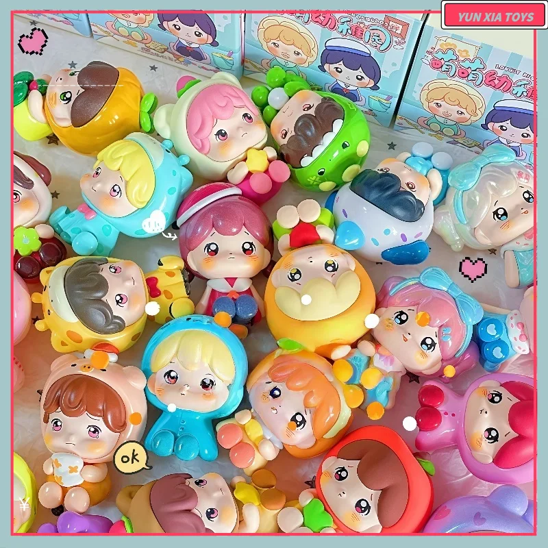 Модный поп-аннабель, рисовое зерно, милая серия для детского сада, маленькая глухая коробка, милая зернистая слепая сумка, украшение для рабочего стола ручной работы, подарок