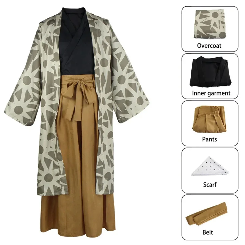 Anime haganezuka hotaru cosplay natal carnaval traje jaqueta calças compridas bandana cinto gh;0