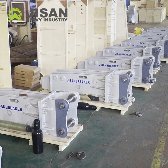 مطرقة الصخور للحفارة Komac Tor 26S، قواطع هيدروليكية 12 شهرًا 18-26 طن توفر 130-170 لتر/دقيقة JSB1900 140 مم 160-180 كجم/سم2