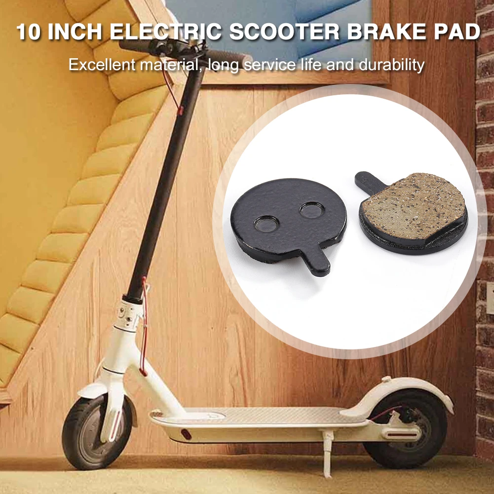 10 inch Electric Scooter Brake Pads for Kugoo M4 Kick Scooter - Durable Resin Disc Brake Replacement Parts