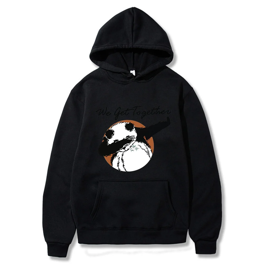 China\'s Cool Giant Panda Printed Hooded Loose Sweater, Casual Versatile 2024 Autumn/Winter Fashion Men\'s Hoodie Sweater