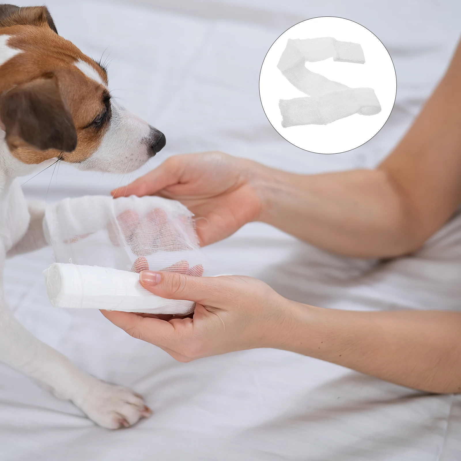 

Z-Shaped Compression Gauze Roll Bandage Soft Non-Slip Emergency Trauma Dressing Survival Kit Outdoor Medical Fixed Bandage Wrap