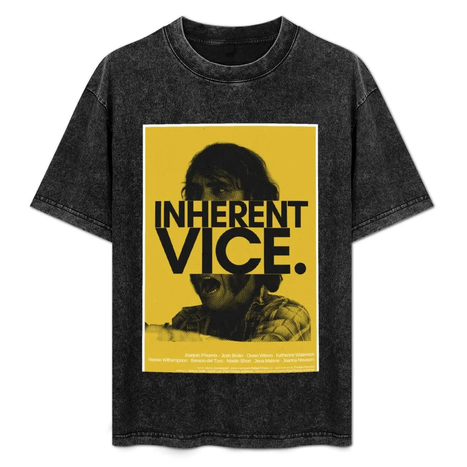 Inherent Vice (2014) - Movie poster design T-Shirt sublime customizeds cotton man t-shirts mens workout shirts