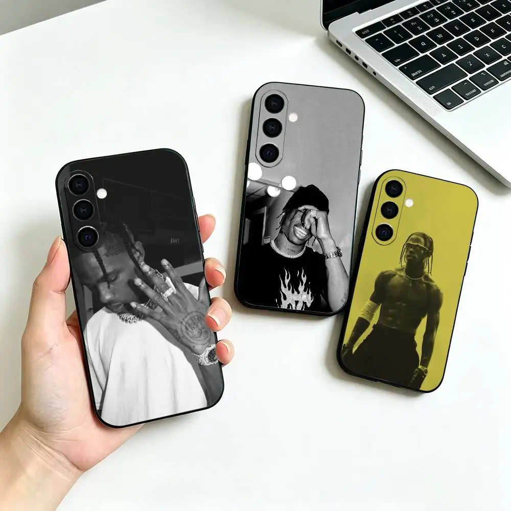 Rapper T-Travis Scott-TS Phone Case For Samsung Galaxy A73, A72,A70,A53,A52,A51,Soft Silicone Black Cover