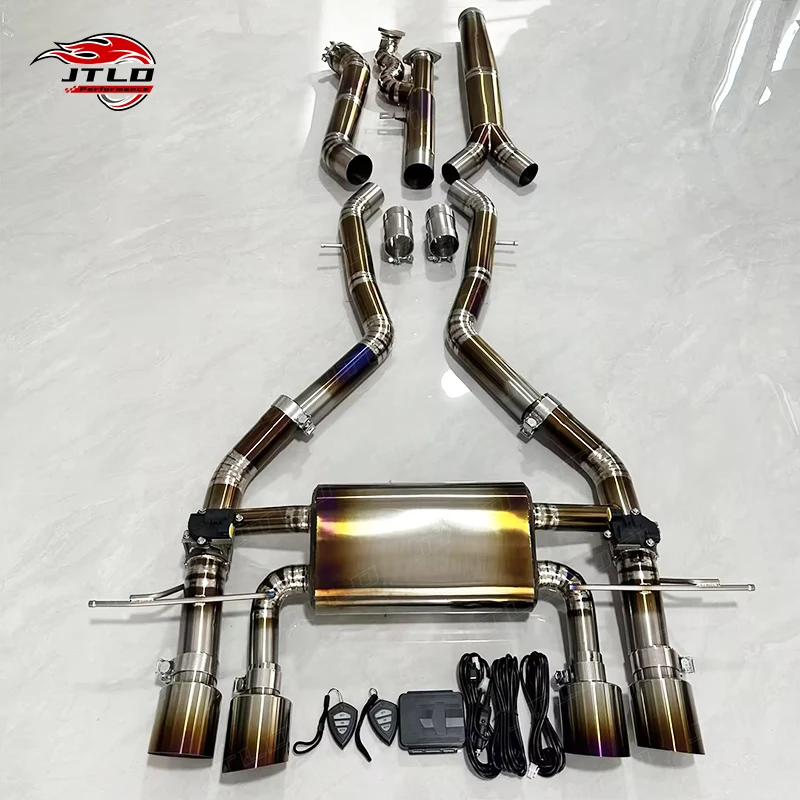 

JTLD Exhaust Pipe Titanium Exhaust Valved Catback for BMW M2 G87 G80 G82 M3 M4 G8X Exhaust Valvetronic Catback