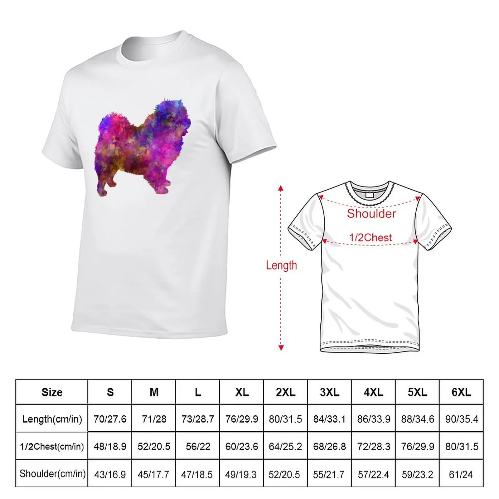 Chow-chow in watercolor T-Shirt tops blue archive essential t shirt blacks mens tall t shirts