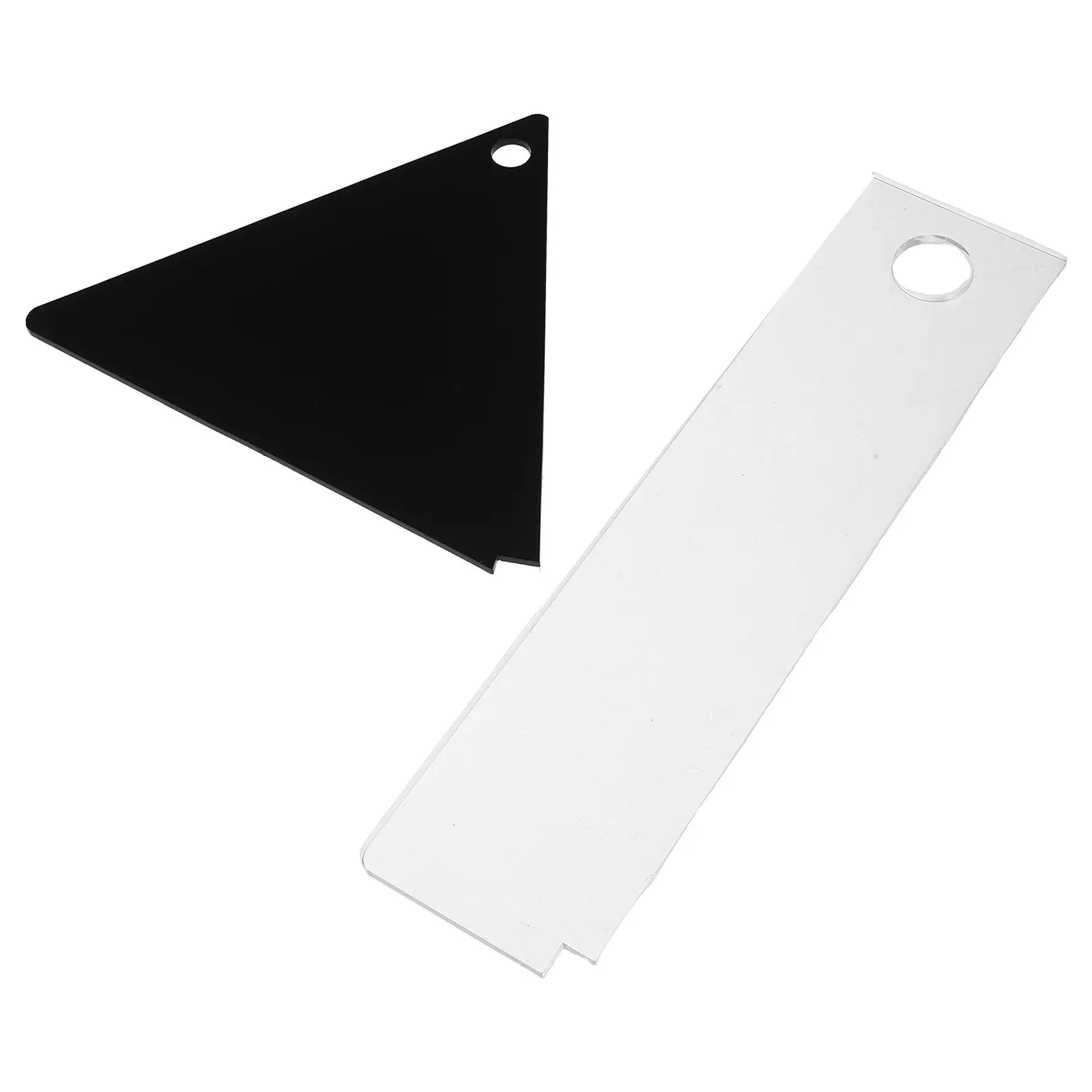 

2Pcs Acrylic Ski Wax Scraper Triangle Rectangle Design Professional Wax Remover for Ski Base Cleaning Snowboard Maintenance
