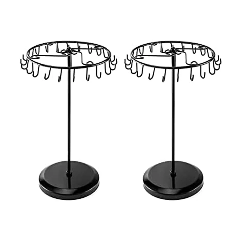 B-M 2 Pcs Jewelry Tree Display Stand Bracelet Earrings Jewelry Stand Jewelry Display Props,With 23 Hooks